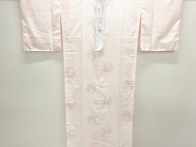 JAPANESE KIMONO / HITOE JUBAN / WOVEN SNOW & UME